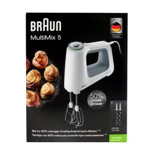 Braun HM 5000 MultiMix 5 Handmixer weiß 700 Watt