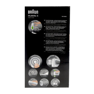 Braun HM 5000 MultiMix 5 Handmixer weiß 700 Watt