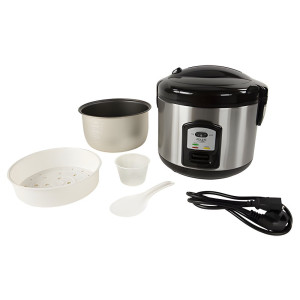 Adler AD 6406 Reiskocher (Dampfgarer) 1,5 L Edelstahl / schwarz