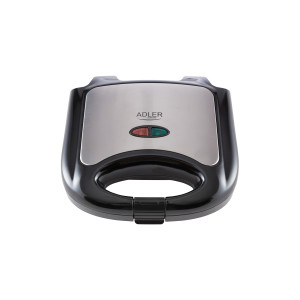 Adler AD 3015 Sandwichmaker schwarz / silber 750 Watt mit...