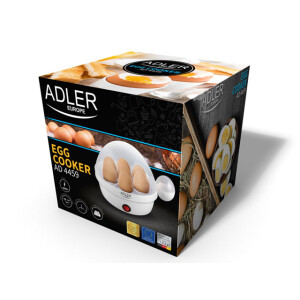 Adler AD 4459 Eierkocher für 7 Eier 450 Watt mit Signalton