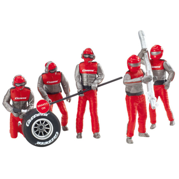 Carrera 20021131 - Figurensatz Mechaniker, Carrera Crew rot
