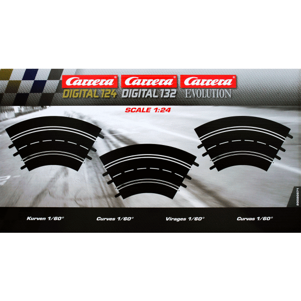 Carrera 20020571 - EVOLUTION/EXCLUSIVE 1:24 Kurven 1/60 Grad