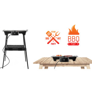 Adler AD 6602 Elektrogrill Stand- und Tischgrill 2in1