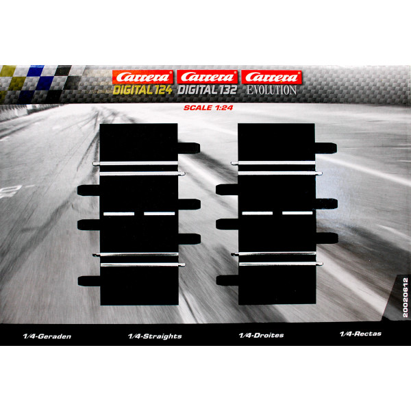 Carrera 20020612 - EXCLUSIVE/EVOLUTION 1/4 Gerade 2 Stück