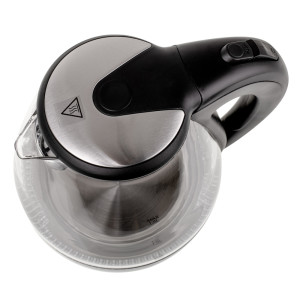 Adler AD 1224 Glas-Wasserkocher 1,5 L schwarz/transparent