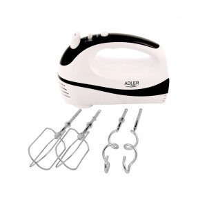 Adler AD 4205 b Handmixer weiß/schwarz 300 Watt
