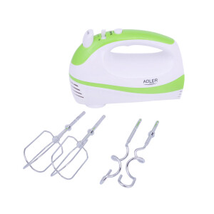 Adler AD 4205 g Handmixer weiß/grün 300 Watt