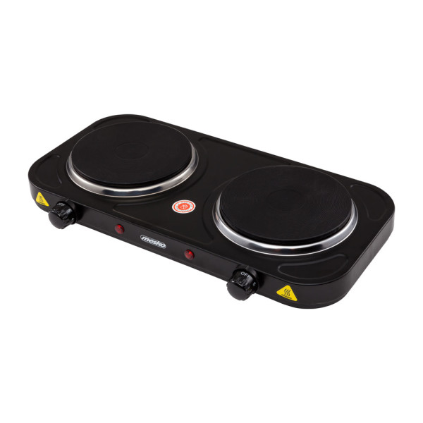 Mesko MS 6509 Doppel-Kochplatte 2000 W, D15,4 cm schwarz