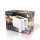 Adler AD 3216 Toaster mit Kunststoffgehäuse, Stoppfunktion, Auftaufunktion, Brötchenrost