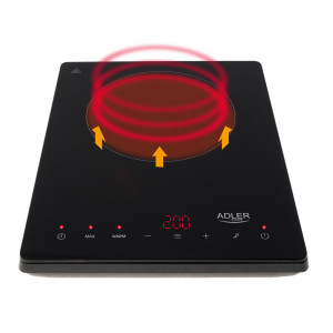 Adler AD 6513 Induktions-Kochplatte, LCD-Anzeige