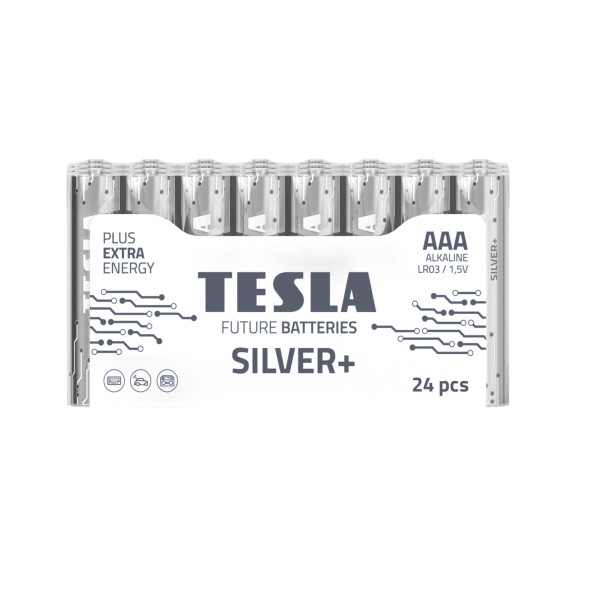 TESLA SILVER+ AAA Micro, LR03 Batterie 1x 24er Pack (24 Stück)