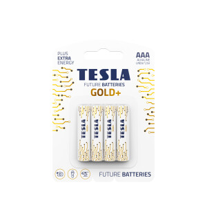 TESLA GOLD+ AAA Micro, LR03 Batterie 1x 4er Pack (4...