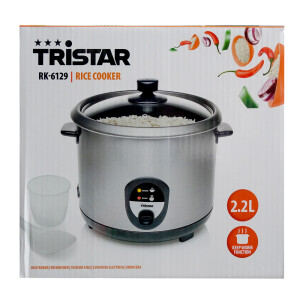 Tristar RK-6129 Reiskocher 2,2L Edelstahl/Schwarz
