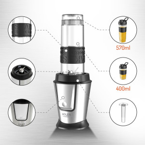 Adler AD 4081 Standmixer Smoothie-Maker inkl. 2...