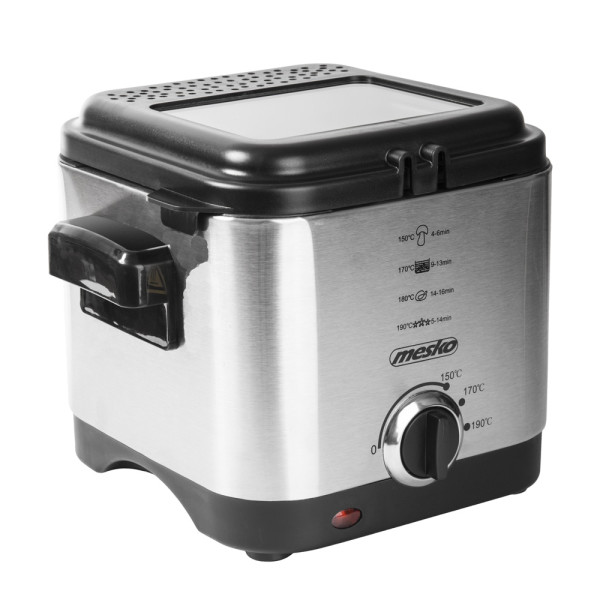 Mesko MS 4910 Fritteuse 1,5 L  900 Watt Silber