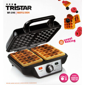 Tristar WF-2195 Waffeleisen 23 x 16.8 cm, 1000 Watt