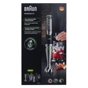 Braun MQ9147X Miniprimer 9 Stabmixer-Set 6 in 1 Schwarz...