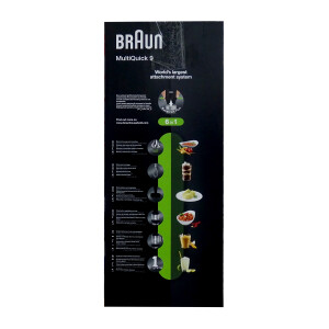 Braun MQ9147X Miniprimer 9 Stabmixer-Set 6 in 1 Schwarz 1200 Watt