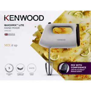 Kenwood HMP 10.000WH Handmixer 300 Watt weiß/grau