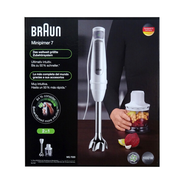 Braun MQ 7020WH MultiQuick 7 Stabmixer weiß 1000 Watt