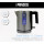 Princess 236045 Wasserkocher 1L Edelstahl/Schwarz