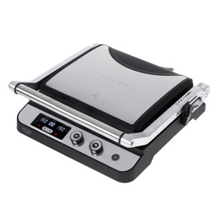 Adler AD 3059 Elektrischer Grill LED 2in1 Tischgrill und...