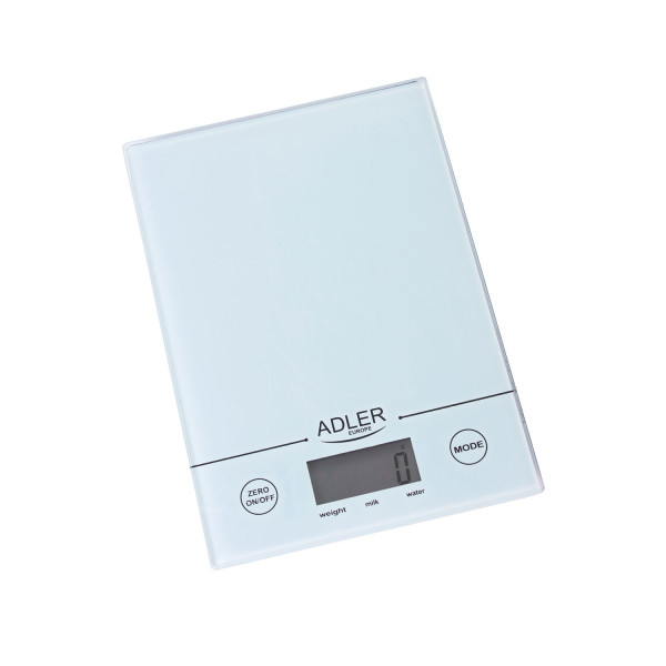 Adler AD 3138w Küchenwaage bis 5kg LCD Display Weiß