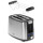 Adler AD 3214 Toaster Edelstahl mit Brötchenaufsatz