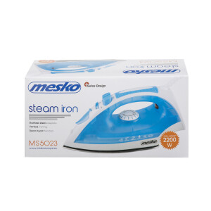 Mesko MS 5023 Dampfbügeleisen 2200 Watt blau / weiß