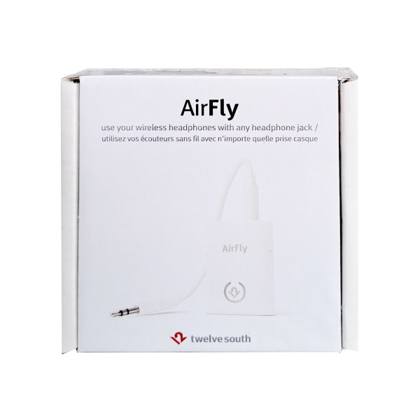 Twelve South 12-1801/B AirFly Bluetooth Sender für Kopfhörer/Adapter für AirPods Weiß