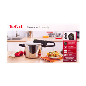 Tefal P2580702 Secure Trendy 6 L Schnellkochtopf mit...