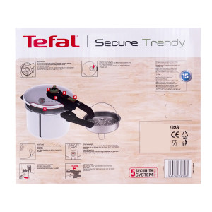 Tefal P2580702 Secure Trendy 6 L Schnellkochtopf mit...