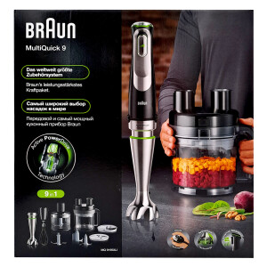 Braun MQ 9195XLI MultiQuick 9 Stabmixer-Set schwarz 1200...