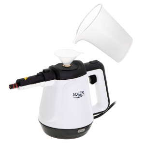 Adler AD 7038 Dampfreiniger 120°C 2000 Watt 450 ml + 1x zusätzliches Ersatztücher-Set