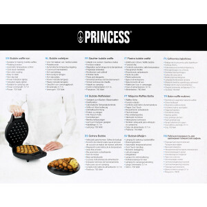 Princess 132465 Bubble Waffeleisen