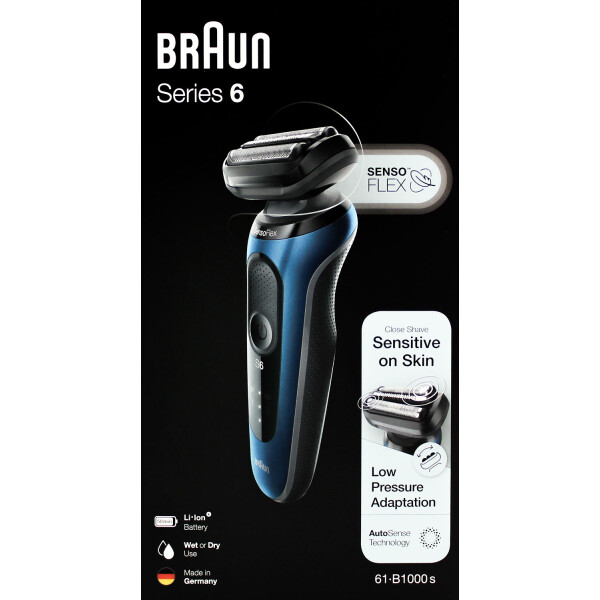 Braun 61-B1000S Akku Nass- und Trockenrasierer
