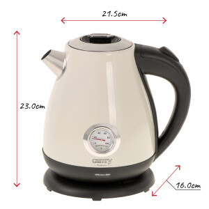 Camry CR 1344c Wasserkocher 1,7 Liter creme