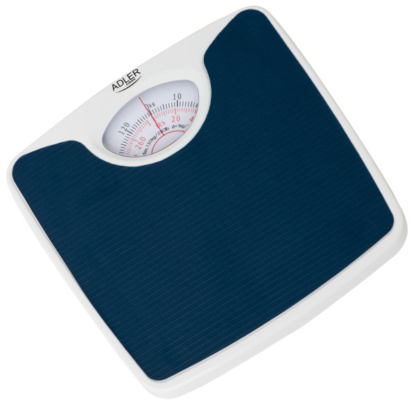 Adler AD 8151b Mechanische Personenwaage bis 130 kg blau