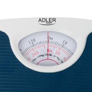 Adler AD 8151b Mechanische Personenwaage bis 130 kg blau