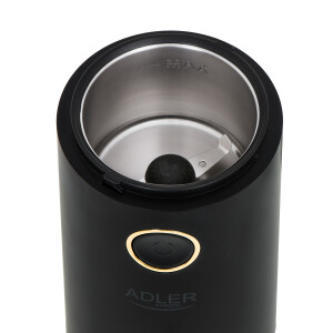 Adler AD 4446bg Kaffeemühle schwarz/gold bis 75g