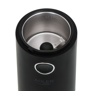 Adler AD 4446bs Kaffeemühle schwarz/silber bis 75g