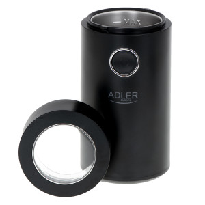 Adler AD 4446bs Kaffeemühle schwarz/silber bis 75g