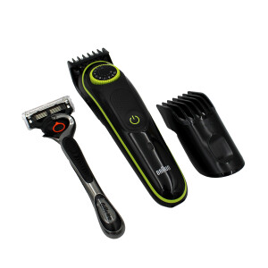 Braun BT3941TS Akku/Netz Barttrimmer mit Gillette...