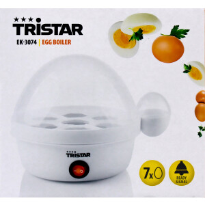 Tristar EK-3074 Eierkocher für bis zu 7 Eier,...