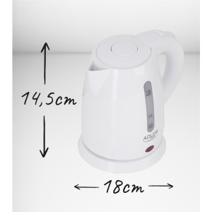 Adler AD 1272 Wasserkocher 1L weiß