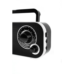 Camry CR 1140b tragbares Radio schwarz UKW/AM, Batterie/Netz