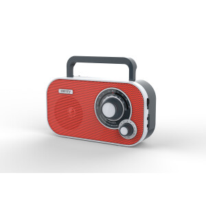 Camry CR 1140r tragbares Radio rot UKW/AM, Batterie/Netz
