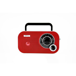 Camry CR 1140r tragbares Radio rot UKW/AM, Batterie/Netz