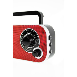 Camry CR 1140r tragbares Radio rot UKW/AM, Batterie/Netz